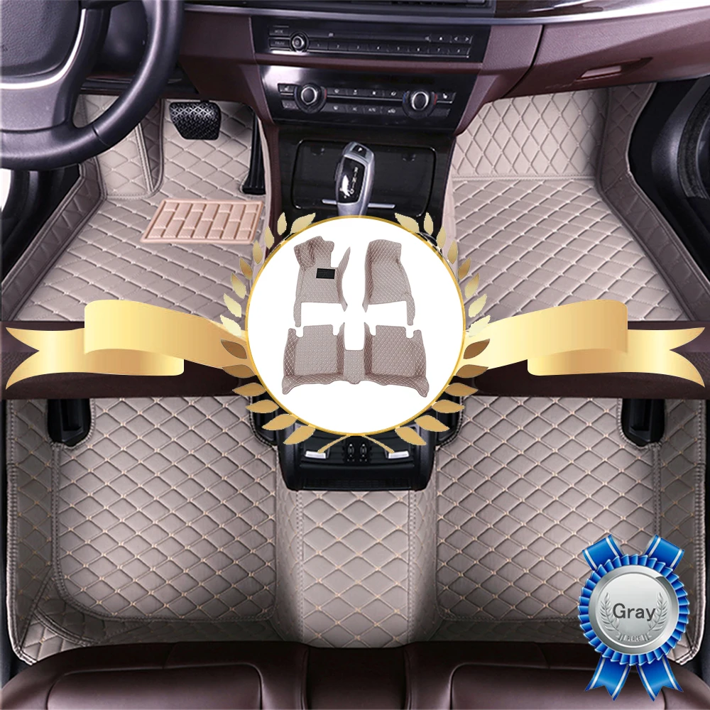 Muchkey Customized Manufacturers Interior Accessories PU Leather Car Mats for Special Car Floor Mats