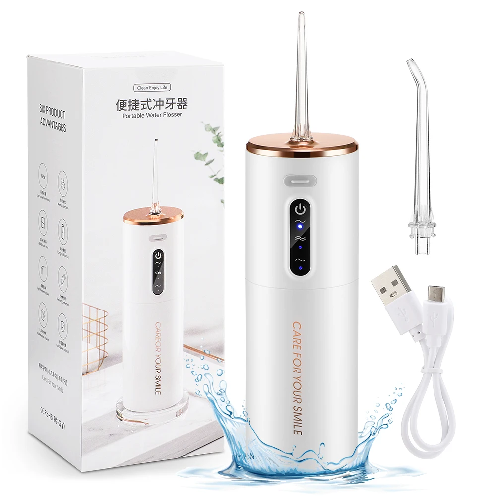 Waterproof Teeth Cleaner USB Rechargeable Electric Dental Water Flosser Portable Oral Irrigator