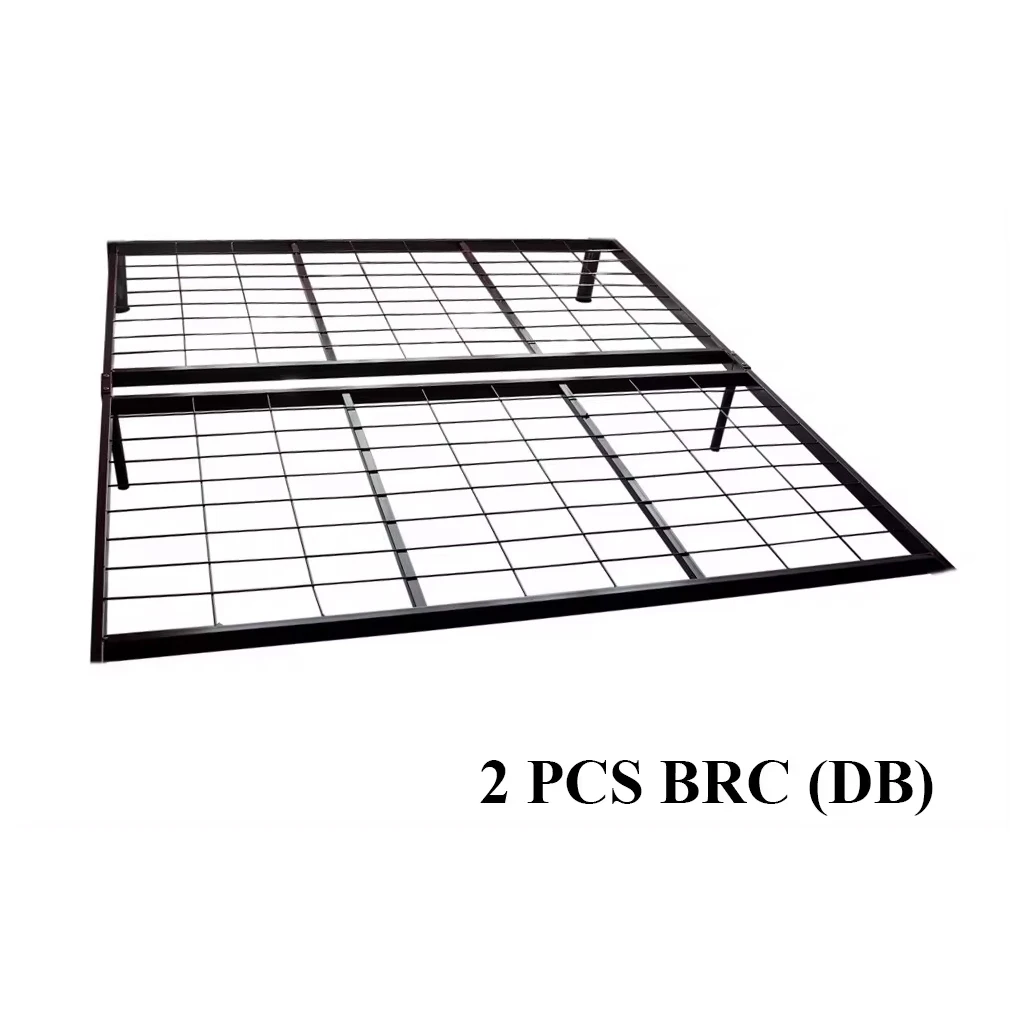Premium Metal Platform Bed Frame with Headboard KD-208 6 Legs Stable Twin/Queen Size Iron Bed for Bedroom or School Home Use