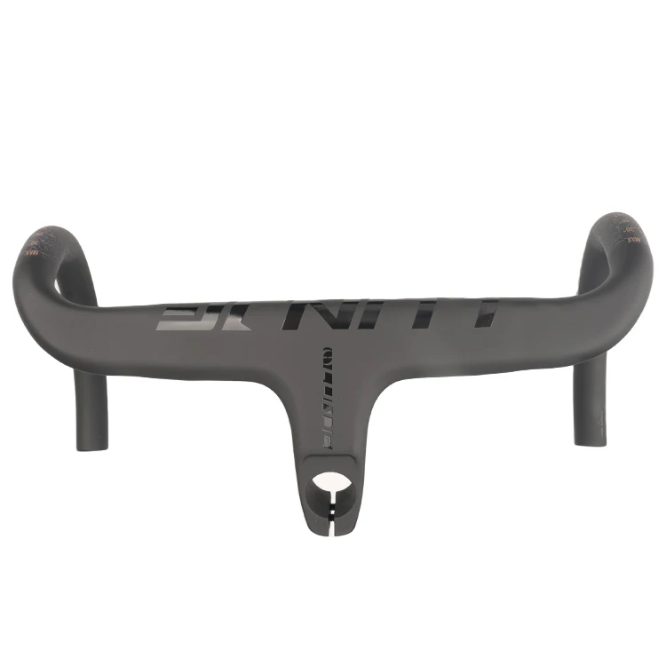 LUNJE Break Wind  Carbon Fiber All Inside Line Bend Handlebar with Stem Integrated Road Bicycle Carbon Handlebars
