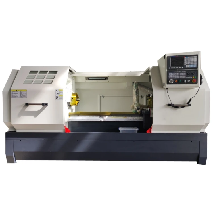 Heavy duty cnc lathe machine horizontal lathe with 2 axis for metal steel cutting