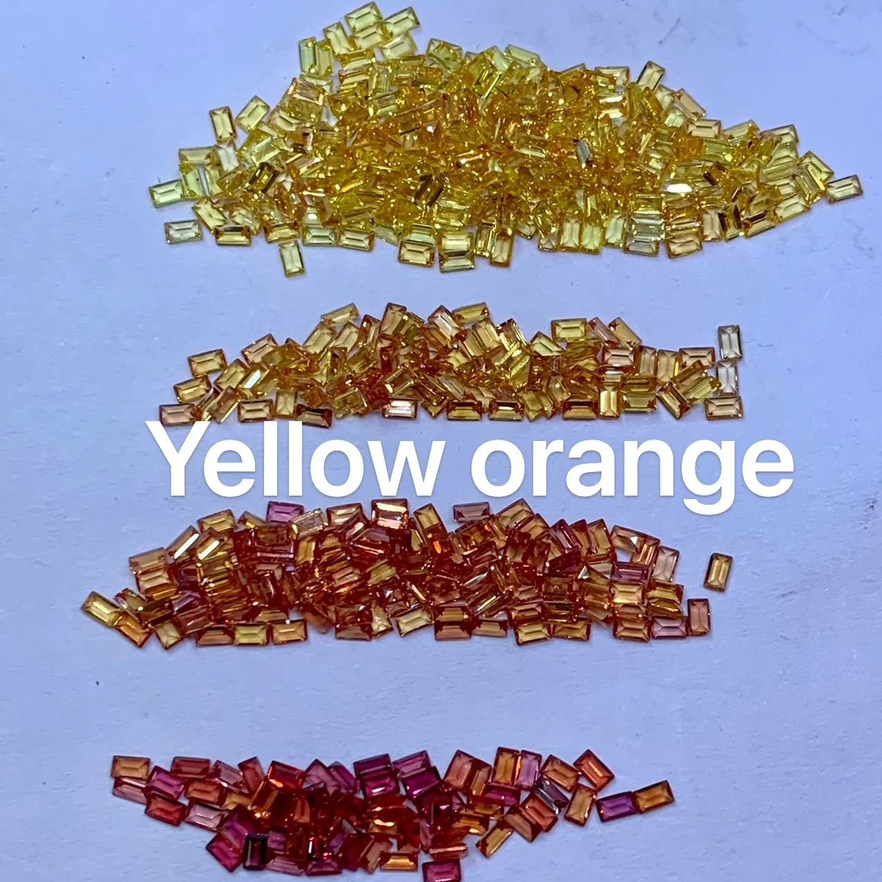 2.5MM round natural yellow sapphire brilliant diamond lemon gold  yellow  orange multi color natural small stone loose semi gems