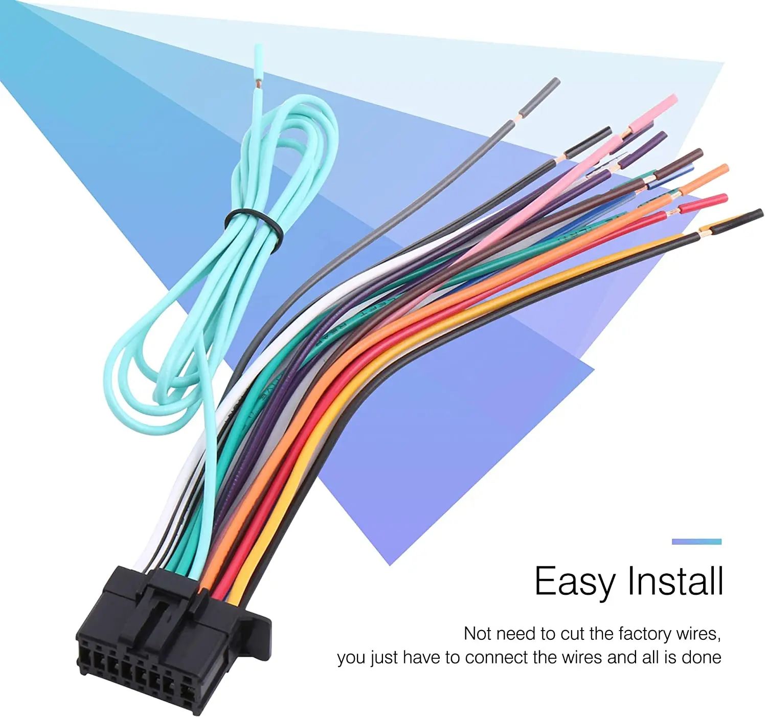 New Camry Corolla Highlander Vios series wire harness connector car ISO wire harness canbus box cable