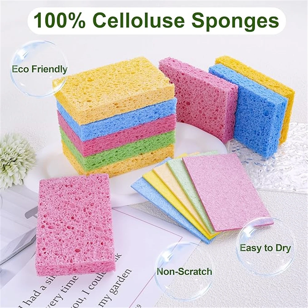 HOT SALE Compressed Cellulose Sponges Natural Kitchen Sponges