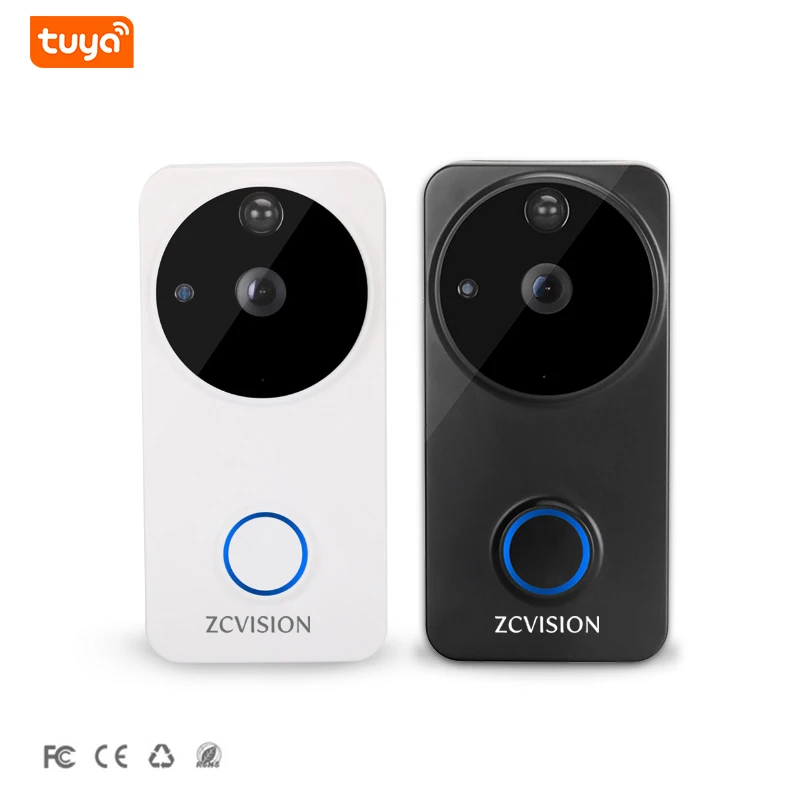 TUYA smart wireless  video doorbell camera night vision wifi phone intercom doorbell