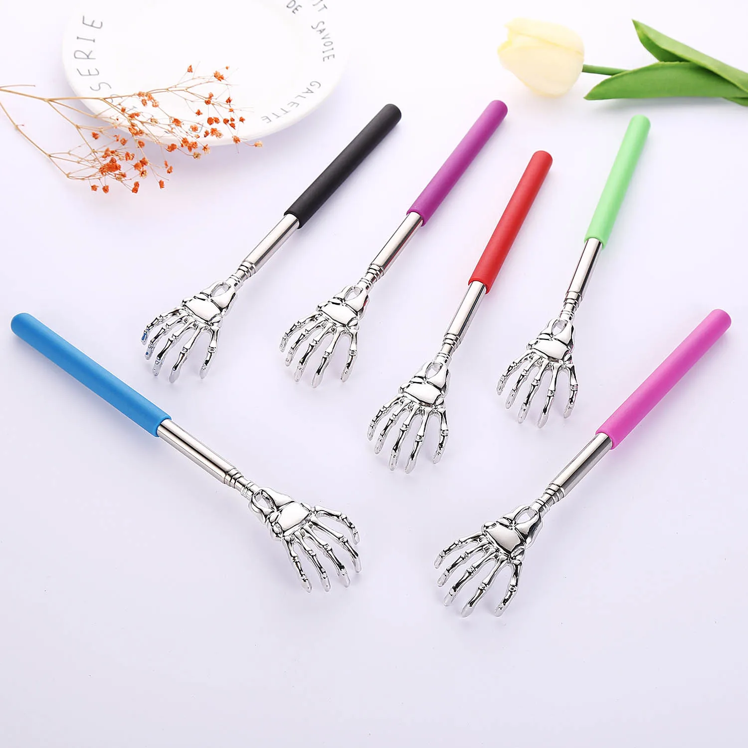 Portable Extendable Back Scratcher, Stainless Steel Telescoping Back Scratcher