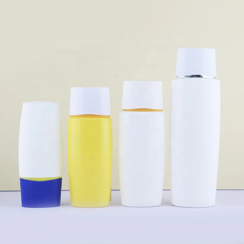 Cosmetic milk Packaging nice shape 30ml 45ml 50ml 60ml make-up base plastic empty sunscreen bottle 100 ml