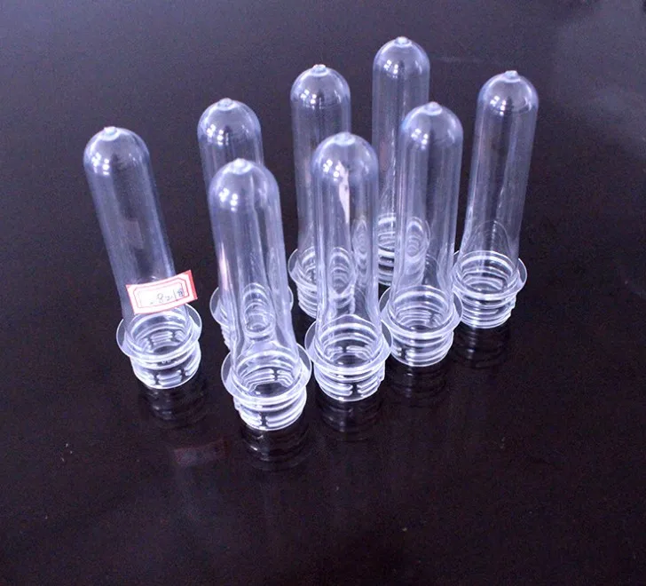 China 28mm 30mm 38mm plastic cosmetic preform pet water bottle drink for sale