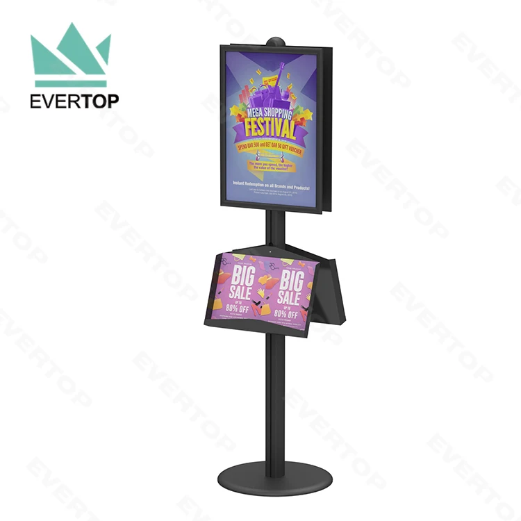 Free Standing Floor Brochure Stand, Floor Standing Brochure Holder, Free Standing Brochure Rack