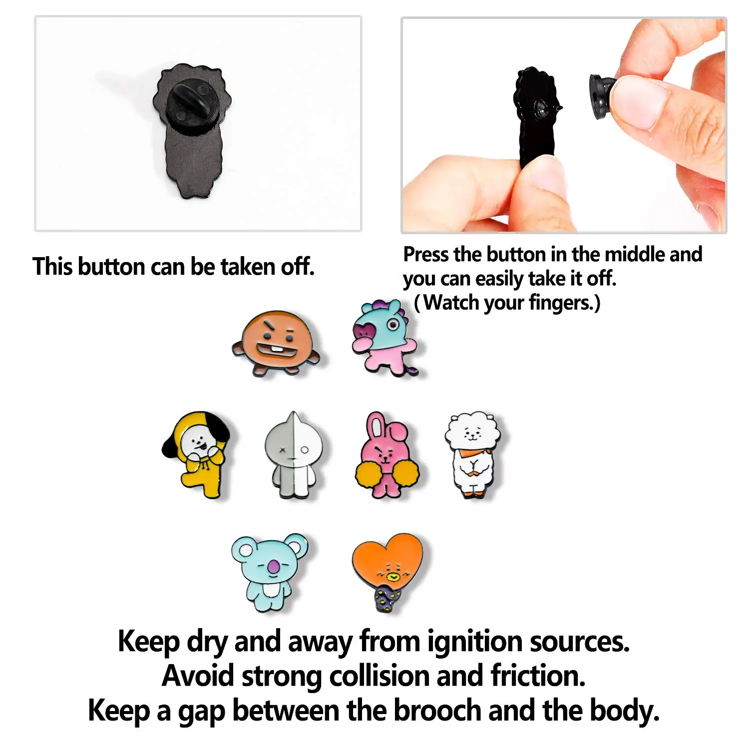 Factory prices famous brands enamel pin custom kpop pin badge