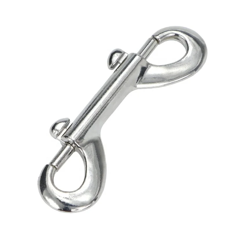 FULE Best Selling Double Ended Bolt Snap Hook Pet Leash Swivel Stainless Steel Double Sided Trigger Snap Hook