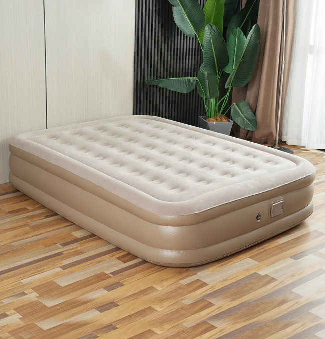 Automatic inflatable air mattress air bed with built-in lithium battery pump