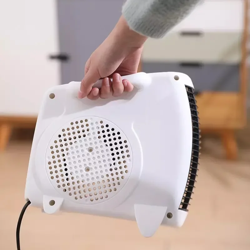 500W Portable Electric Thermo Fan Heater with  2 Heat Settings and  OverHeat protection for Home small room