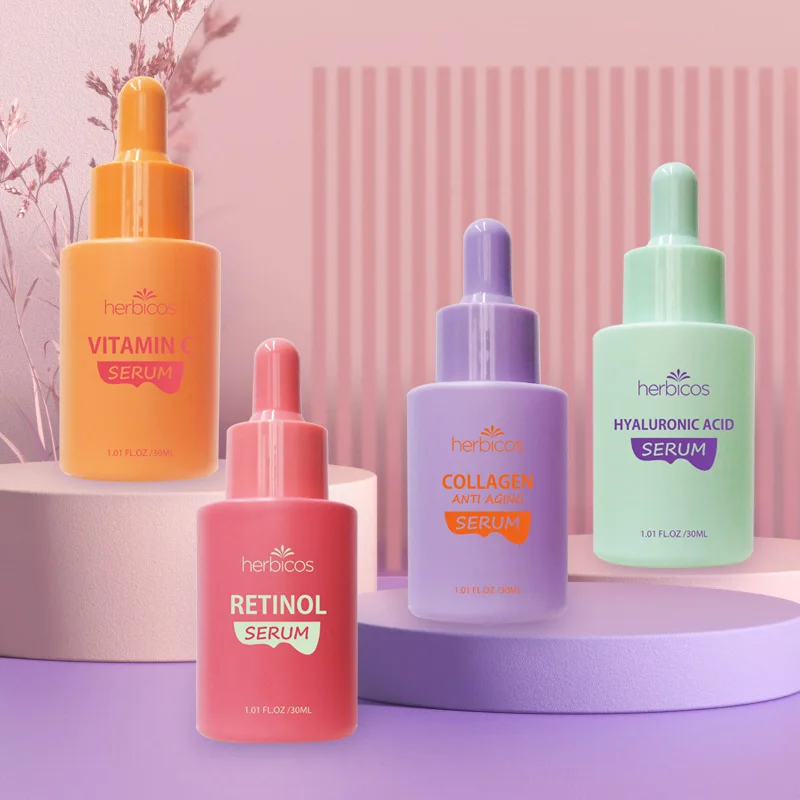 Private Label Skin Care Anti Aging Serum Whitening Vitamin C  Serum Vegan Black Vitamine A Dark OEM SEA Head Acid