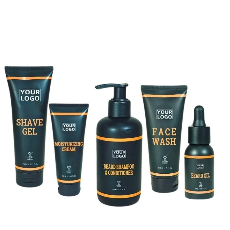 Custom Logo Men Grooming Product ODM Beard Oil Kit Natural Coconut Oil