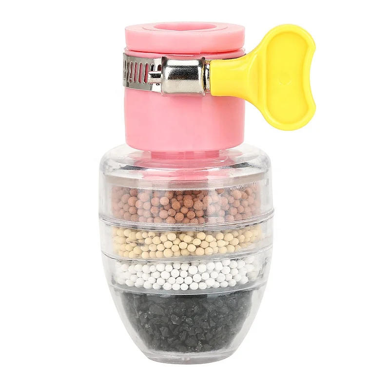 Free sample mini home kitchen ceram activated carbon tap faucet water purifier filter