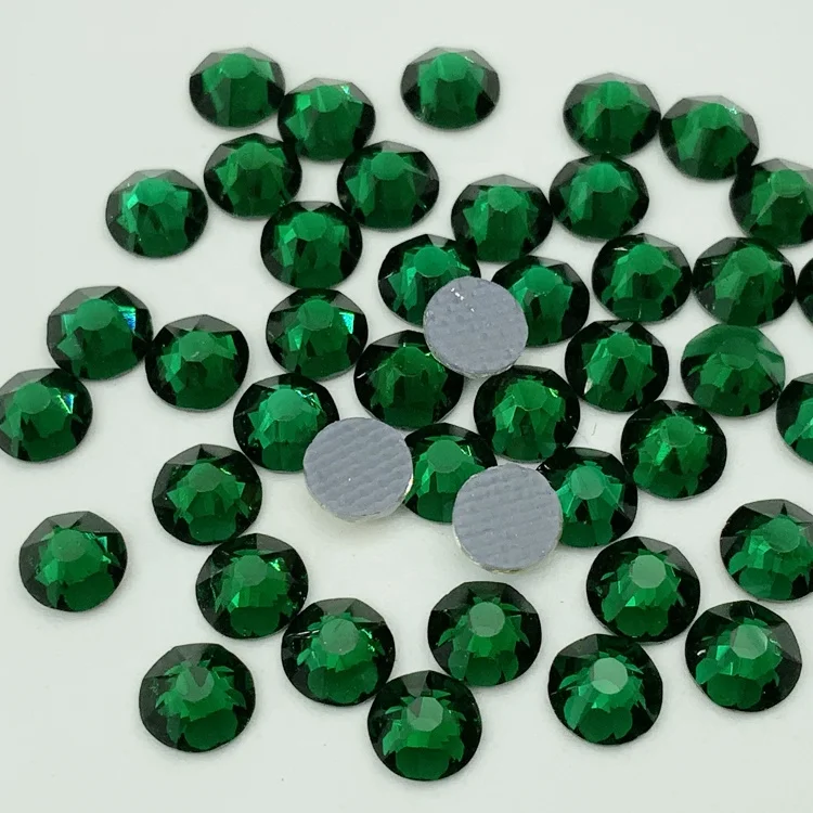 
2088 Quality 16 Cut Facets Crystal AB Hot Fix Rhinestone With Glue For Clothing Shoes 