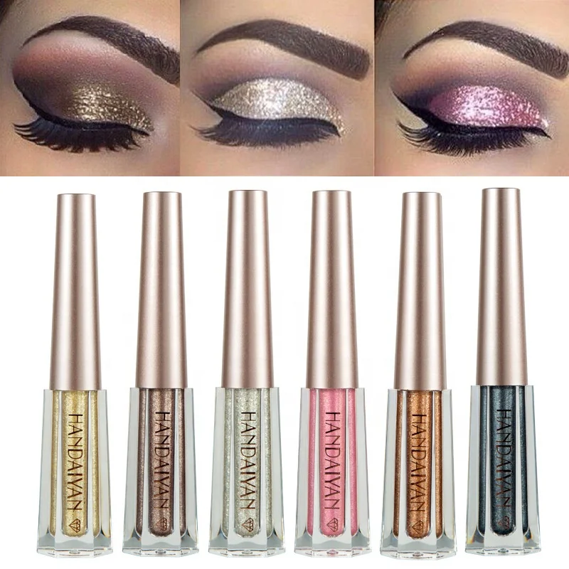 wholesale 12 color beauty liquid eyeshadow private label Glitter and shimmer liquid eyeshadow