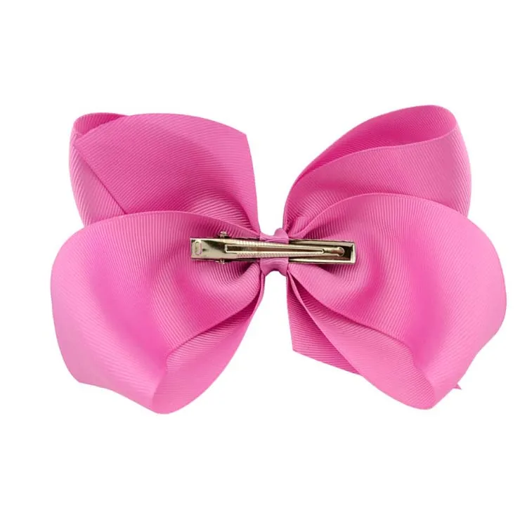 Hot selling 6 inch 40 colors ribbon hair bow for girls