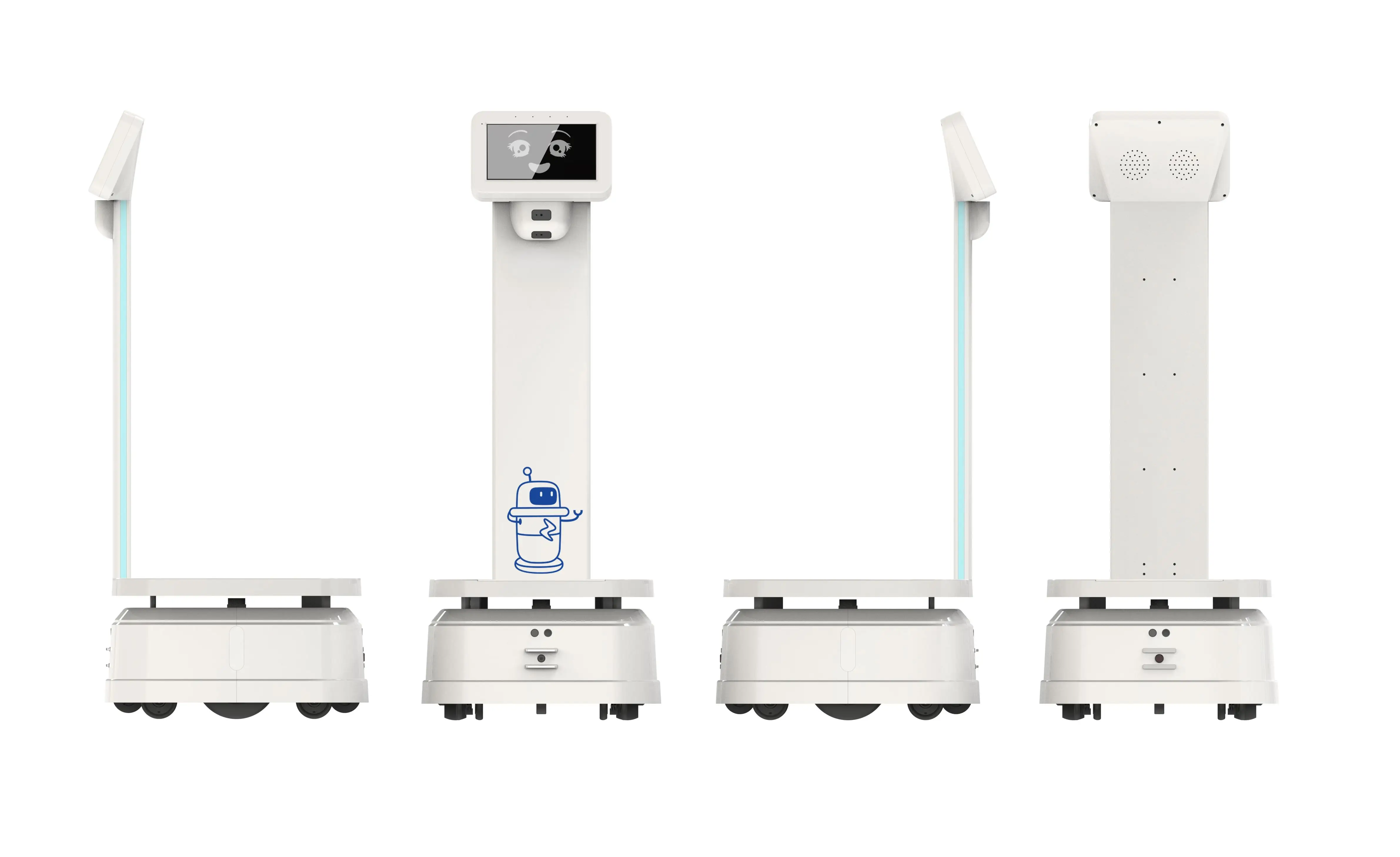 Factory supply  delivery robot track navigation  food delivery robot