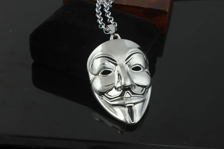 V-Vendor  Pendant Stainless Steel Link Chain Personalized Hip Hop Necklace