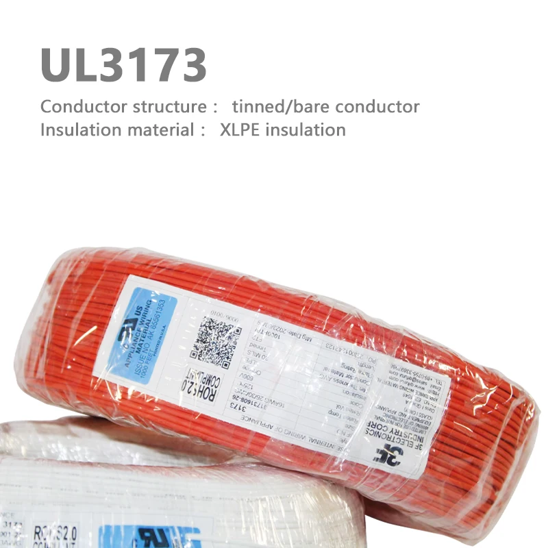 AWM xlpe 18awg 16/0.254mm ul3173 tinned copper wire high quality lead hook up wiring internal wires of electrical appliances