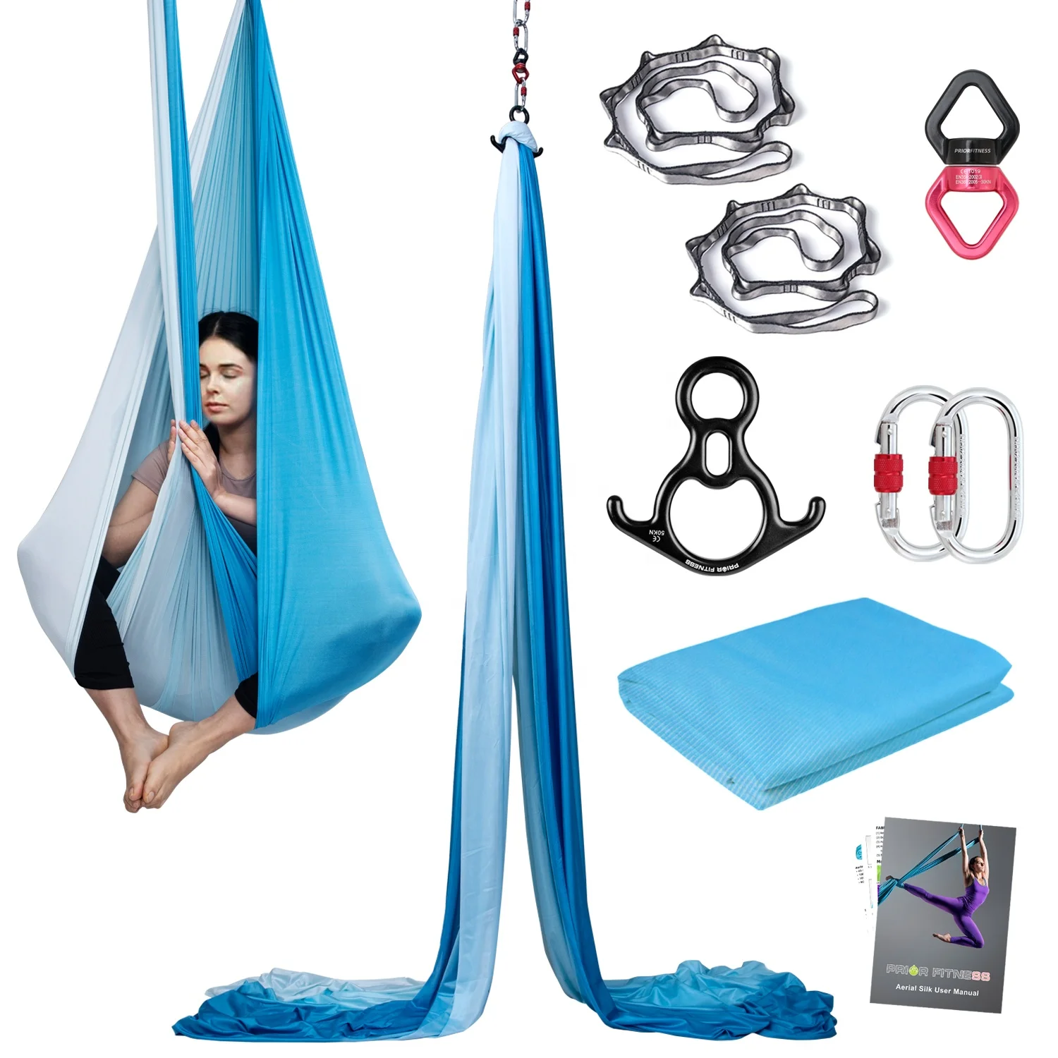 Hot Sale Aerial Silk 13Yards/12M Aerial Tricot Fabric latest Multifunction Anti-gravity for Yoga Training