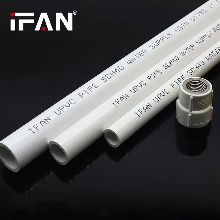 Китайский поставщик IFAN SCH40 Белые фитинги из НПВХ водопроводные трубы ПВХ