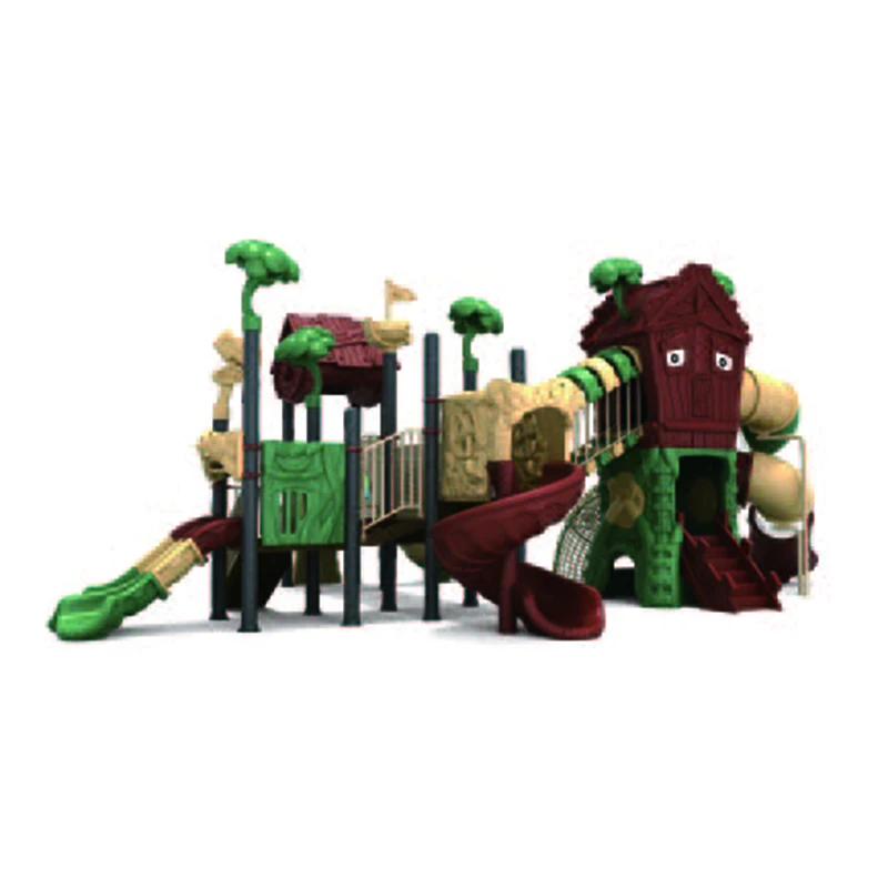 Outdoor Playground Children Playground Slides Equipment Plant Theme Kid Playground For Kindergarten
