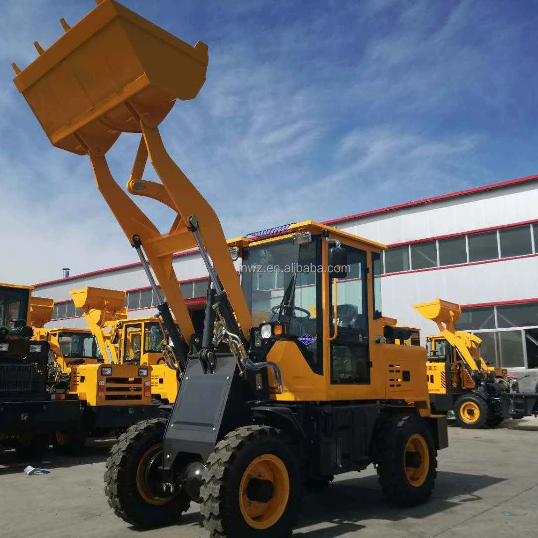 garden tractor front loader 1.7m3 bucket 3 ton wheel loader for concrete wall panel production