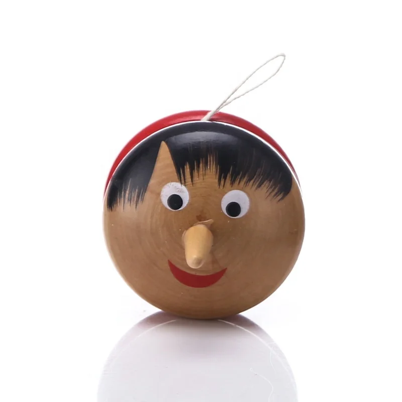 Wholesale Children Play Ball Game Kids Classic Natural Wooden Yoyo Toy