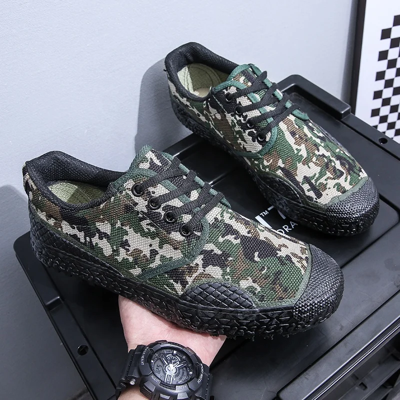 Working Training Hiking Agriculture Field Work Camouflage Black Green Shoes