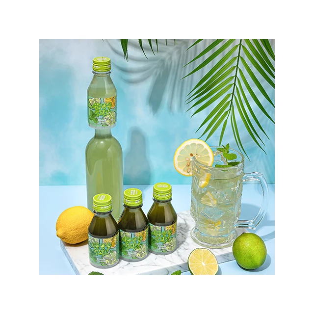 Refreshing Mojito Soju Cocktail Healty drinks Fruit beverage Hangover Cure Fruity Sweet Liquor Friends Party Somaek Inspired