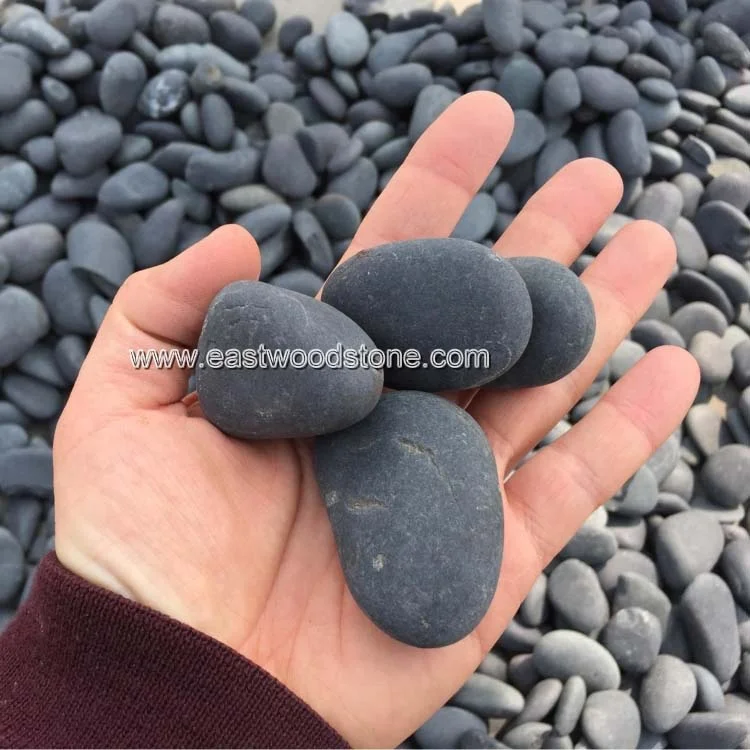 big size High Polished shining river stone pebbles