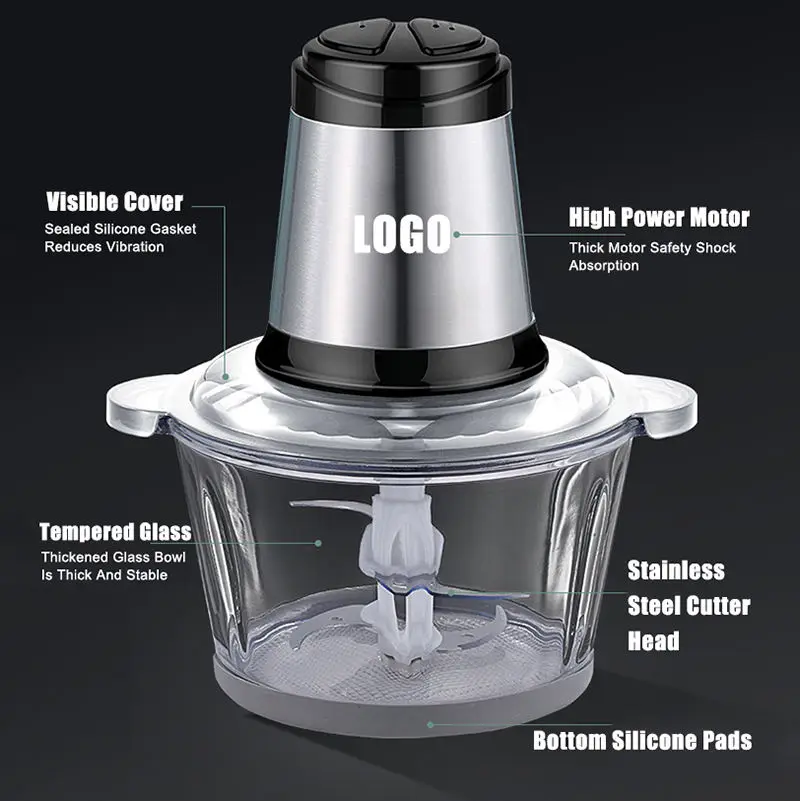 Household Home Use Automatic 6L 1000W Small Multifunction Plastic German Food Meat Chopper Electric Meat Grinder