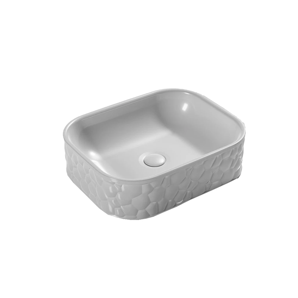 WT-A05 2023 New Matte Color Vanity Ceramic Bathroom Sink Wash Basin