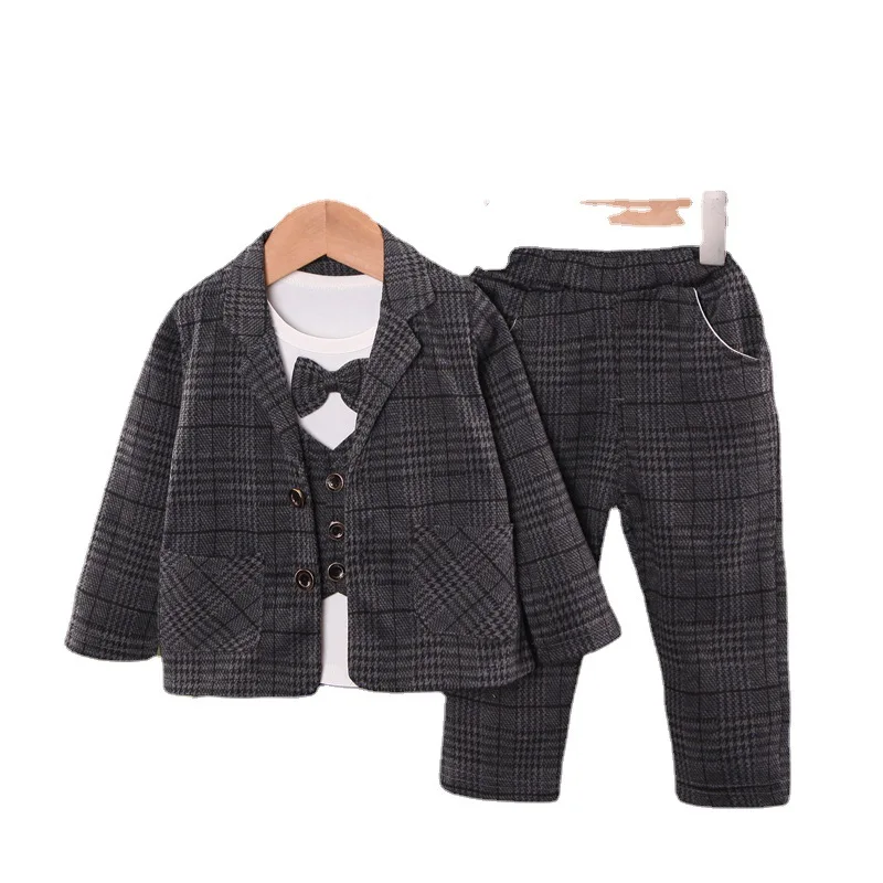 Uniform 3 pieces suit fashion Italy clothes for baby boys two years