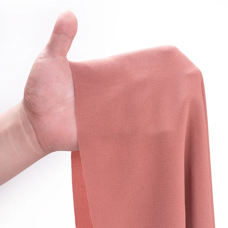 High quality polyester heavy silk spandex chiffon Fabric with pendant feeling for blouse shirt dress haute couture