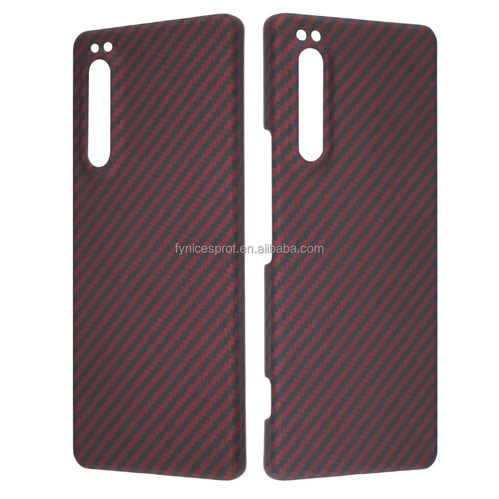 FY Sport Carbon Fiber Phone Case for Sony  5 III Red Aramid fiber 5II phone case