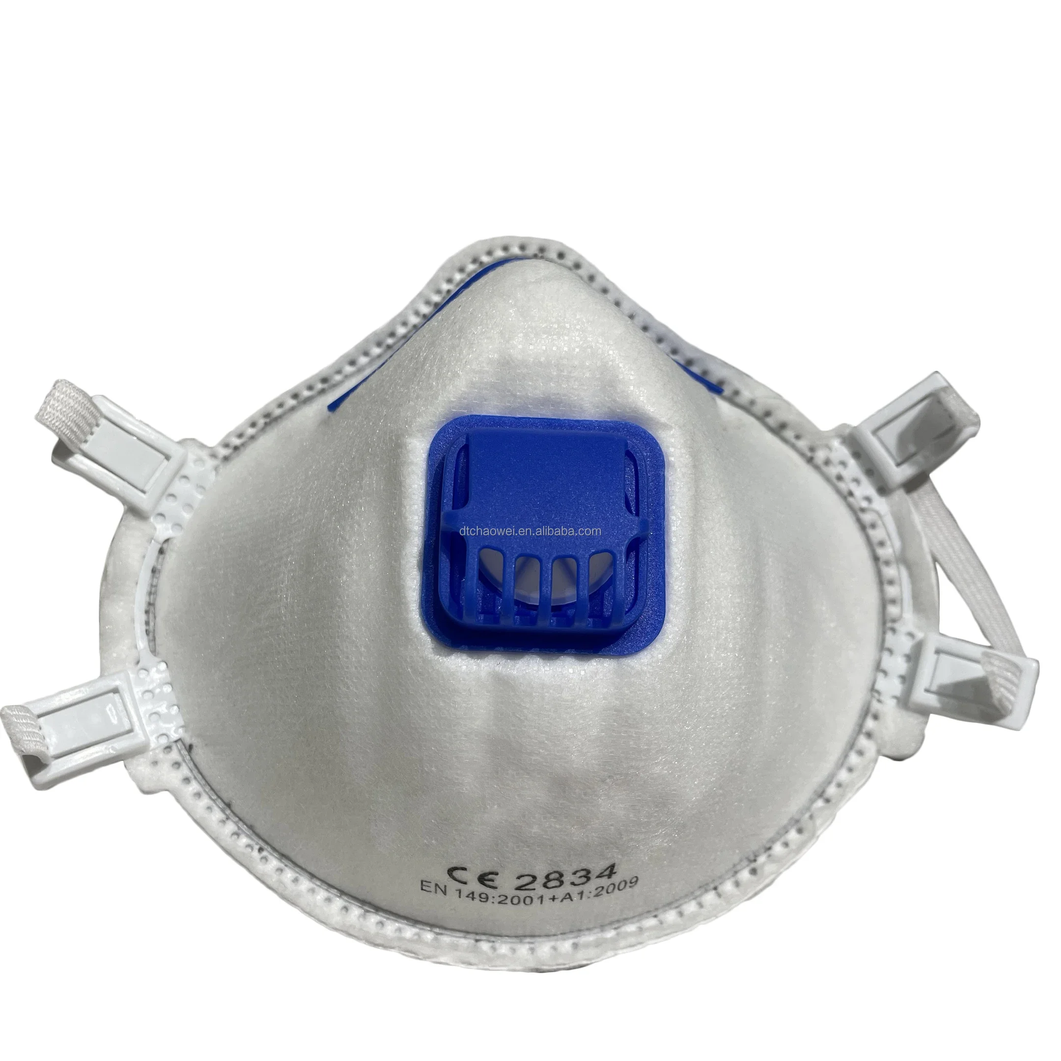 Disposable industrial mask with Cool Flow Exhalation Valve Dust Mask Cup Shape Ce FFP2 Active Carbon Face Mask