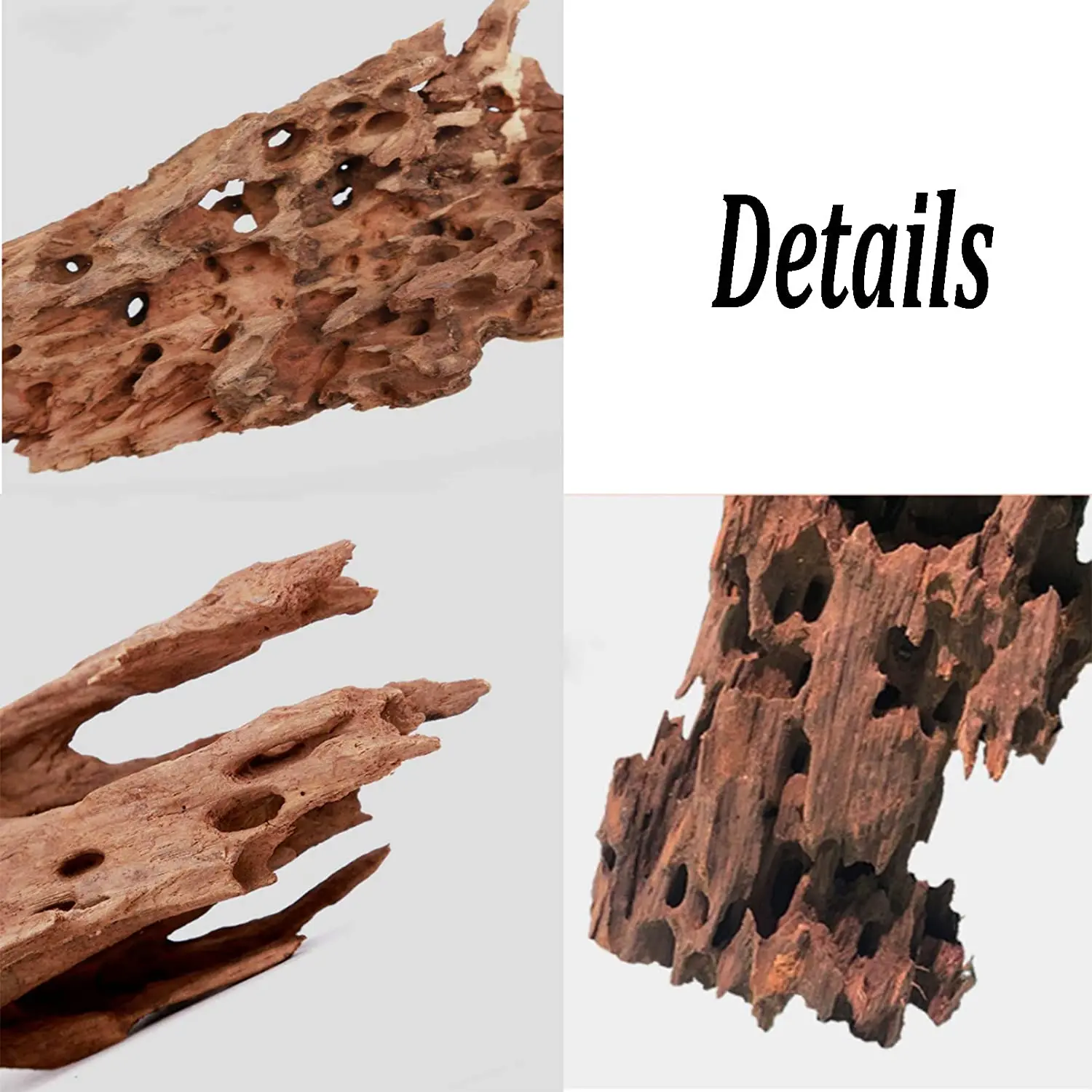 
Aquarium Decoration Driftwood Hollow Hoeycomb Porous Shrimp Wood Reptiel Shrimp Shelter Landscaping 