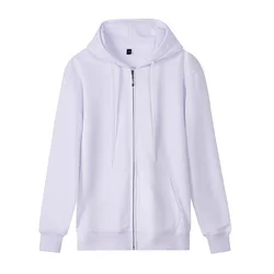 2022 New printed logo heavy 500 gsm hoodie zipper fitness hoodies Long sleeved solid color sweater for men