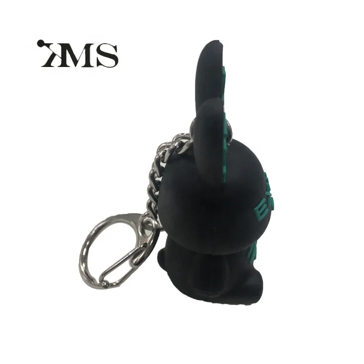 Wholesale Factory Made Custom Eco Friendly Colorful 3d Animal Pvc Keychain Charm Personalized PVC Silicone Key Chain Cartoon