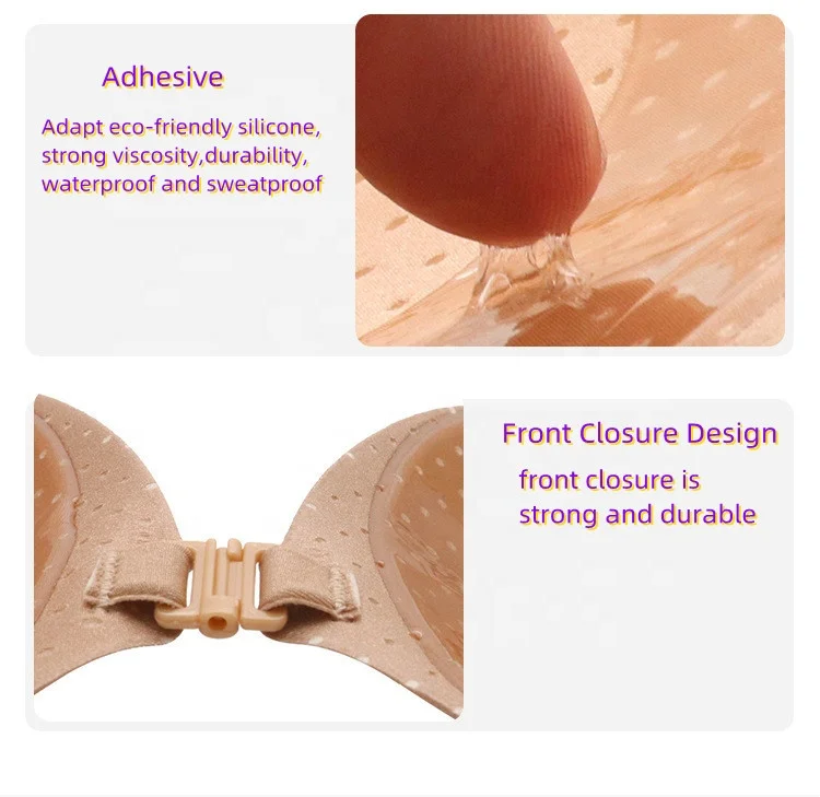 Bra for Women Strapless Bras for Women Hot Sex Adhesive Plus Size Cotton Sexy Invisible Backless Cup Sticky Bra