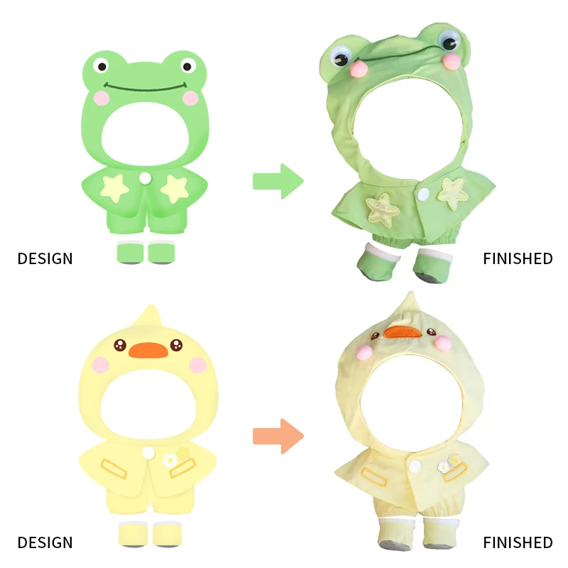 Professional Make Your Own Custom Plush Outfit Toy Character Plushie Dress Customize Unique Clothes for the Doll