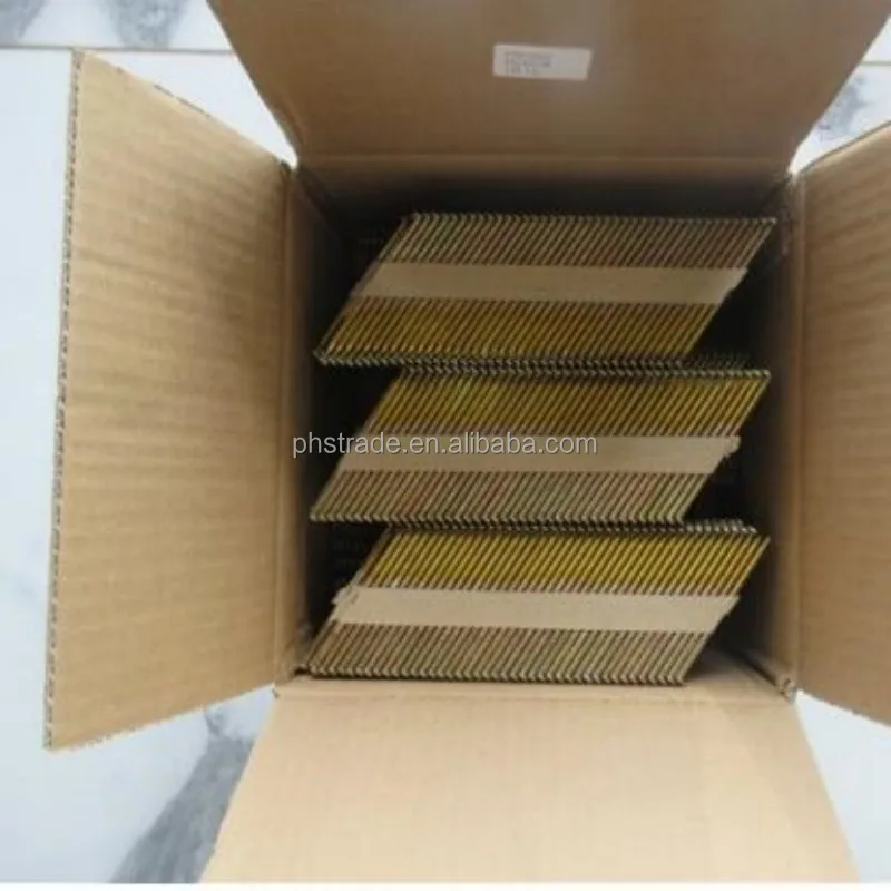 30/34 Degree clipped head paper strip framing nails