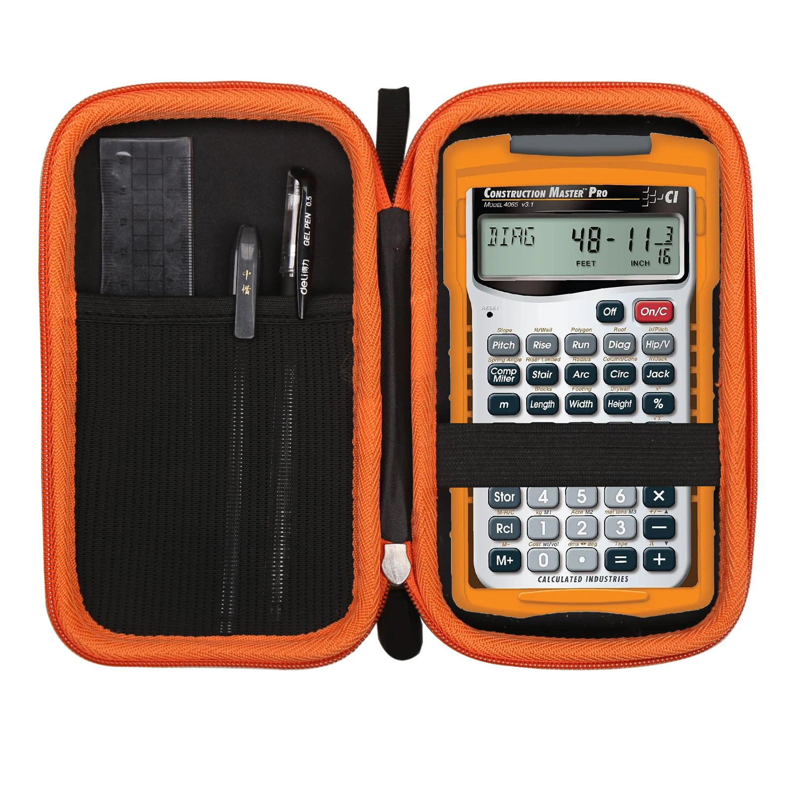 Calculator Hard Storage Travel Case for Calculated Industries 4080 4065 Master Pro Calculator Case