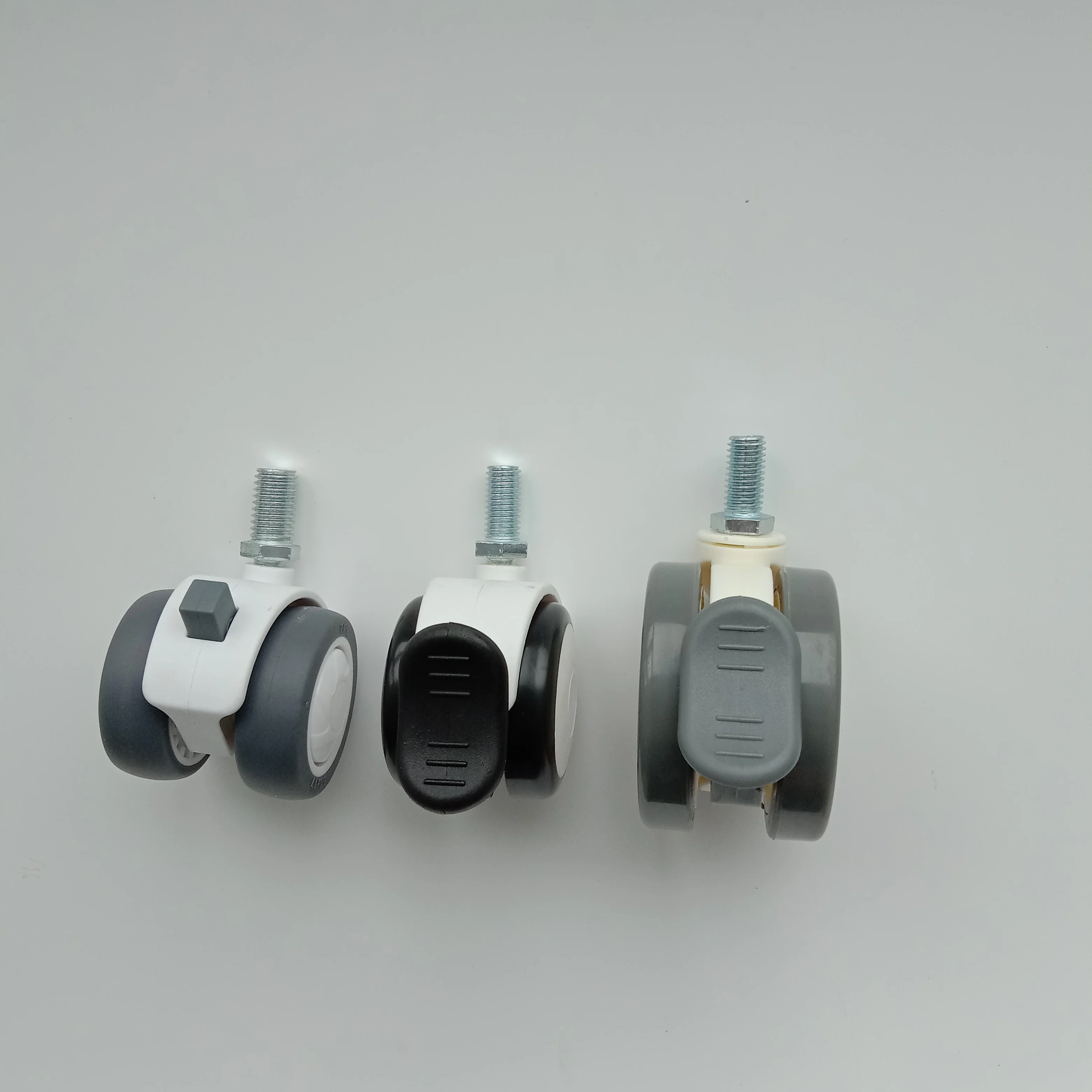 best selling low profile PU material noiseless stretcher cart medical caster wheels for hospital