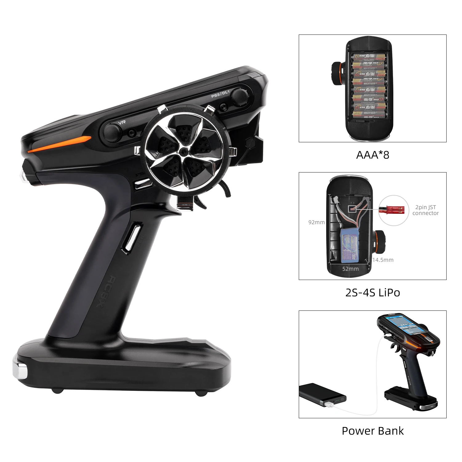 RadioLink 8 channels FPV IPS full color touch screen RC transmitter RC8X with R8FG receiver 8CH RC Radio for RC Car/Boat