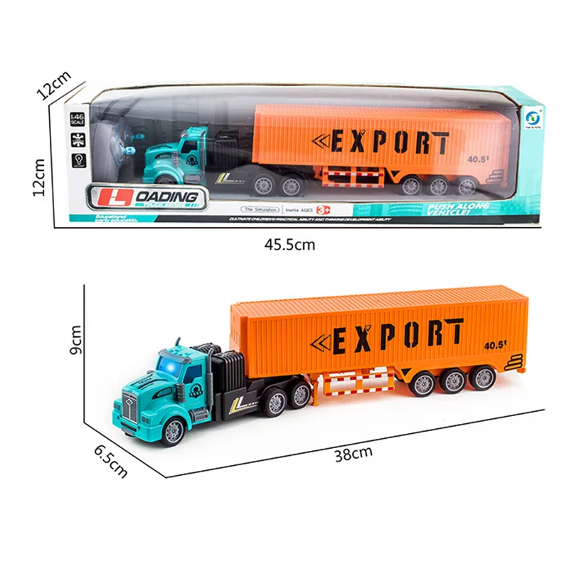 Fun container truck detachable container head toy remote control car container truck